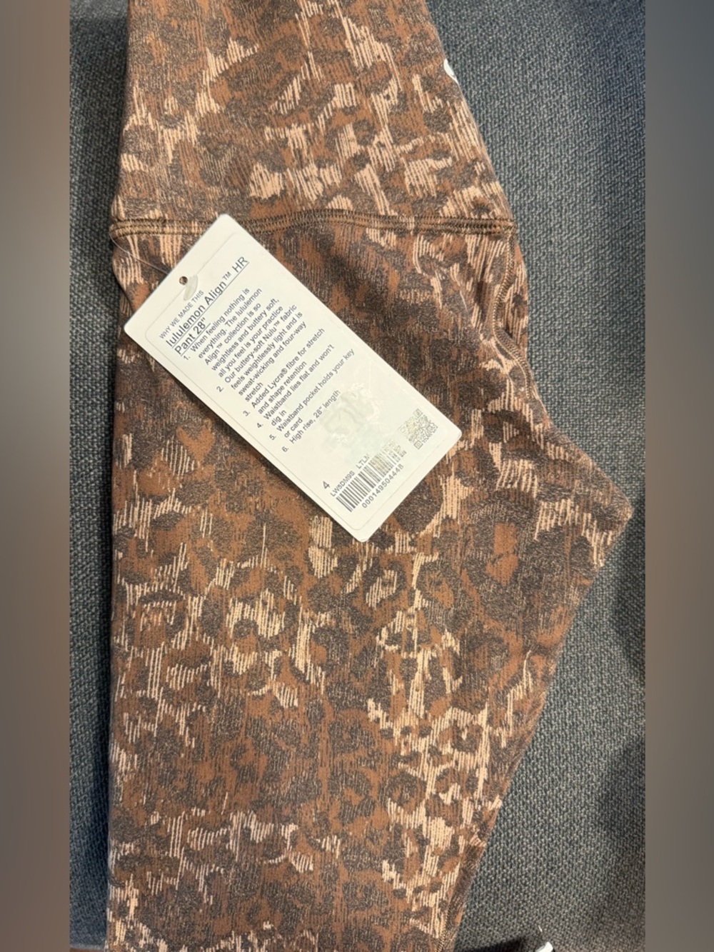 lululemon athletica Brown Leopard-Print Leggings